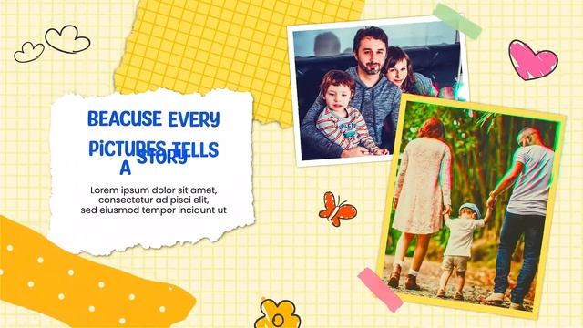 Cute family Doodle Collage Premiere Pro Intro смотреть онлайн