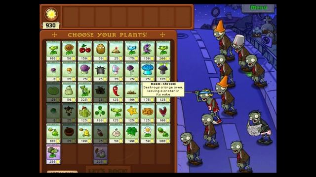 Plants Vs Zombies Mini Games| Survival Night part 1| Legendary games review смотреть онлайн
