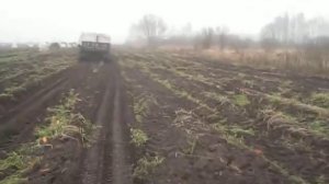 мтз 1021 с парой прицепов