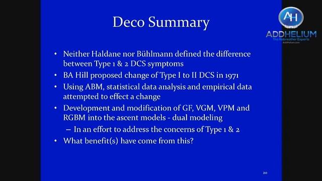 The Newest on the Application of Decompression Theory смотреть онлайн