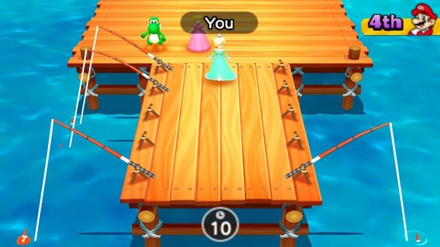 Mario Party The Top 100 - Mini Games - Rosalina vs Yoshi vs Peach vs Mario смотреть онлайн