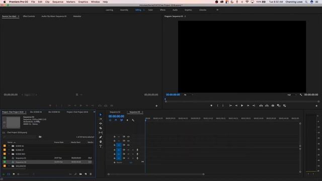 E13 - Setting up a Timeline or Sequence - Adobe Premiere Pro CC 2018 смотреть онлайн