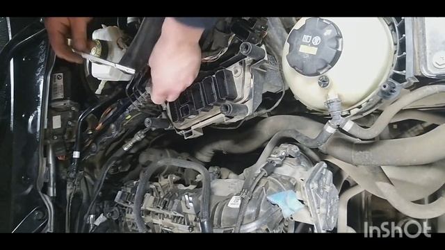 замена корпуса масляного фильтра BMW F 30 2016г. смотреть онлайн