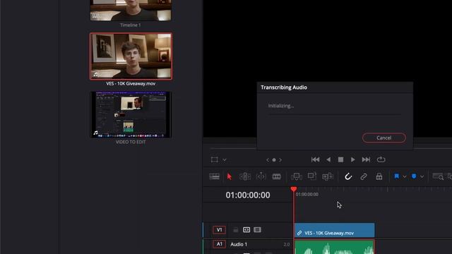 Transcribe Video to Text in Davinci resolve смотреть онлайн