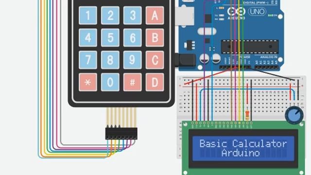 Підключення клавіатури 4х4 до плати Arduino смотреть онлайн