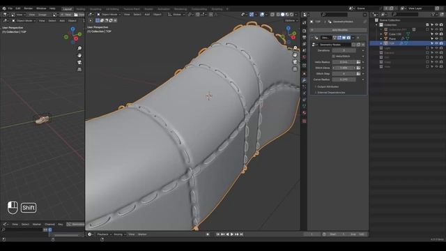 [Demo] Get UV Seam for Procedural Stiches - Blender Geometry Nodes 4.0 смотреть онлайн