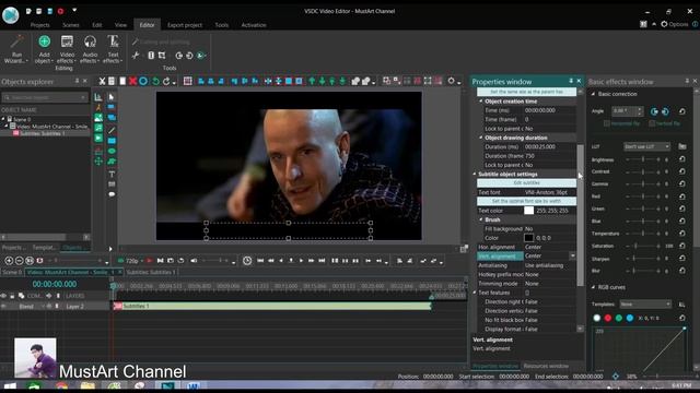 VSDC Video Editor | Add Subtitles | Thêm Sub Lyrics Vào Video_Part 34