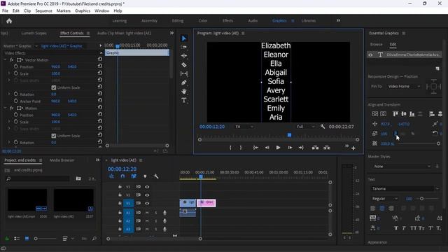 HOW TO MAKE ROLLING END CREDITS IN 1 MINUTE !! - ADOBE PREMIERE PRO смотреть онлайн