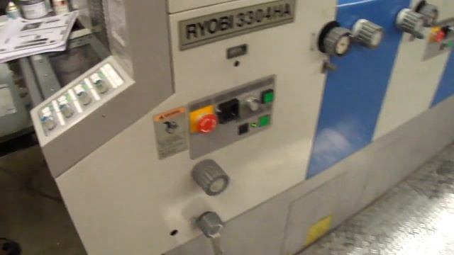 Ryobi 3304 HA 4 Colour Offset Printing Press / 4 красочная офсетная печатная машина полиграфическое