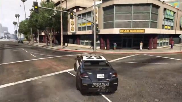GTA Online: Evading a 4 star wanted level no Hud or Radar :P смотреть онлайн