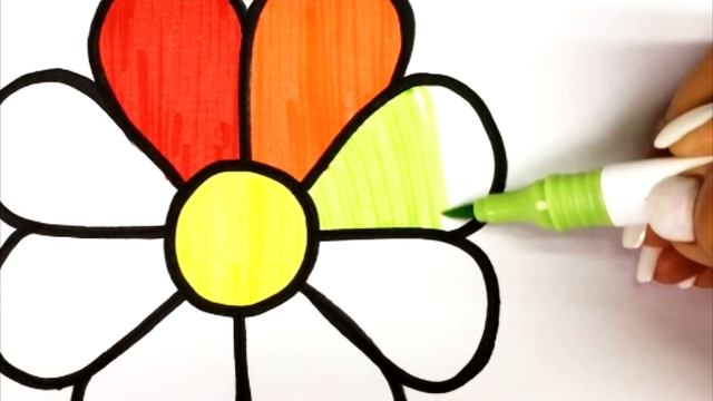 Сурет салу гүл | Как нарисовать цветок | How To Draw A Flower