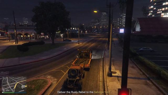 GTAV Salvage Yard, Tow Truck Services, Karin Rusty Rebel, 2142 смотреть онлайн