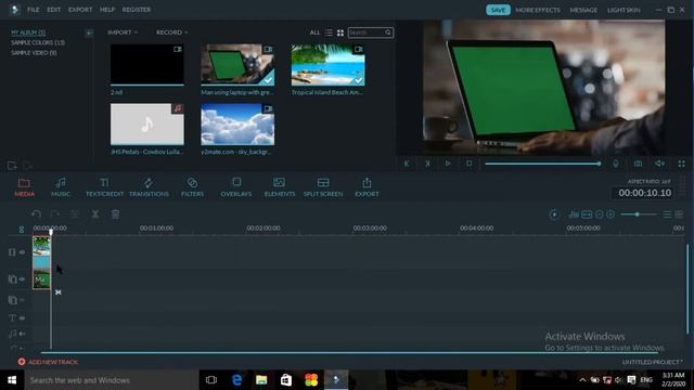 How to change video background from Greenscreen "Wondershare filmora" смотреть онлайн