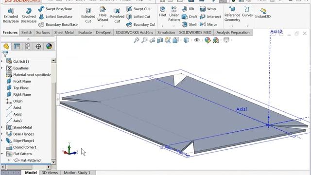 Solidworks - Sheetmetal смотреть онлайн