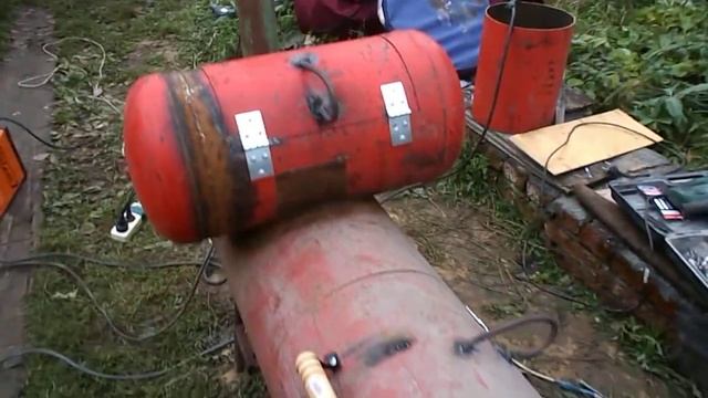 Мангал из газового болона . смотреть онлайн