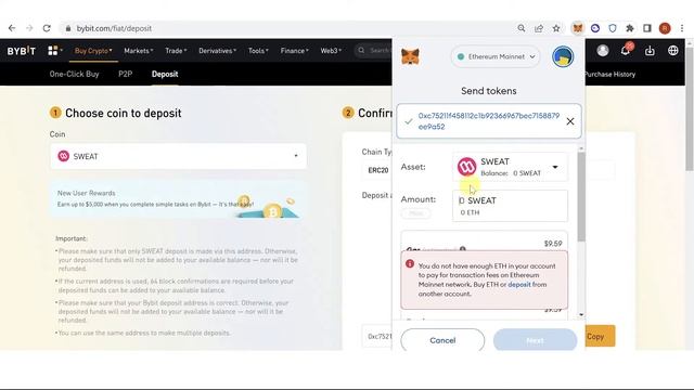 How To Transfer Sweatcoin To Bybit (Step By Step)