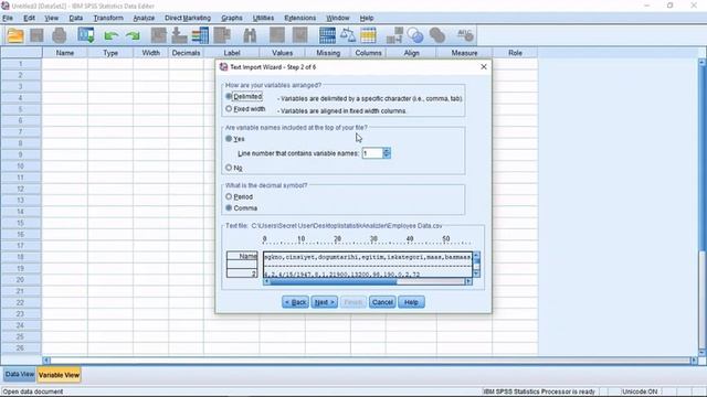 SPSS'de Excel, CSV ve TAB dosyaların okutulması смотреть онлайн