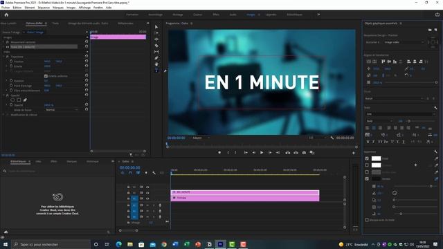Ajouter de l'ombre à un texte sur Premiere Pro смотреть онлайн