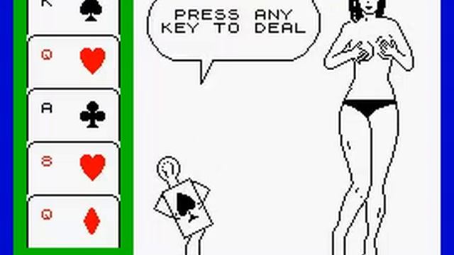 Animated Strip Poker - Sinclair ZX Spectrum - Archive Gameplay 🎮 смотреть онлайн
