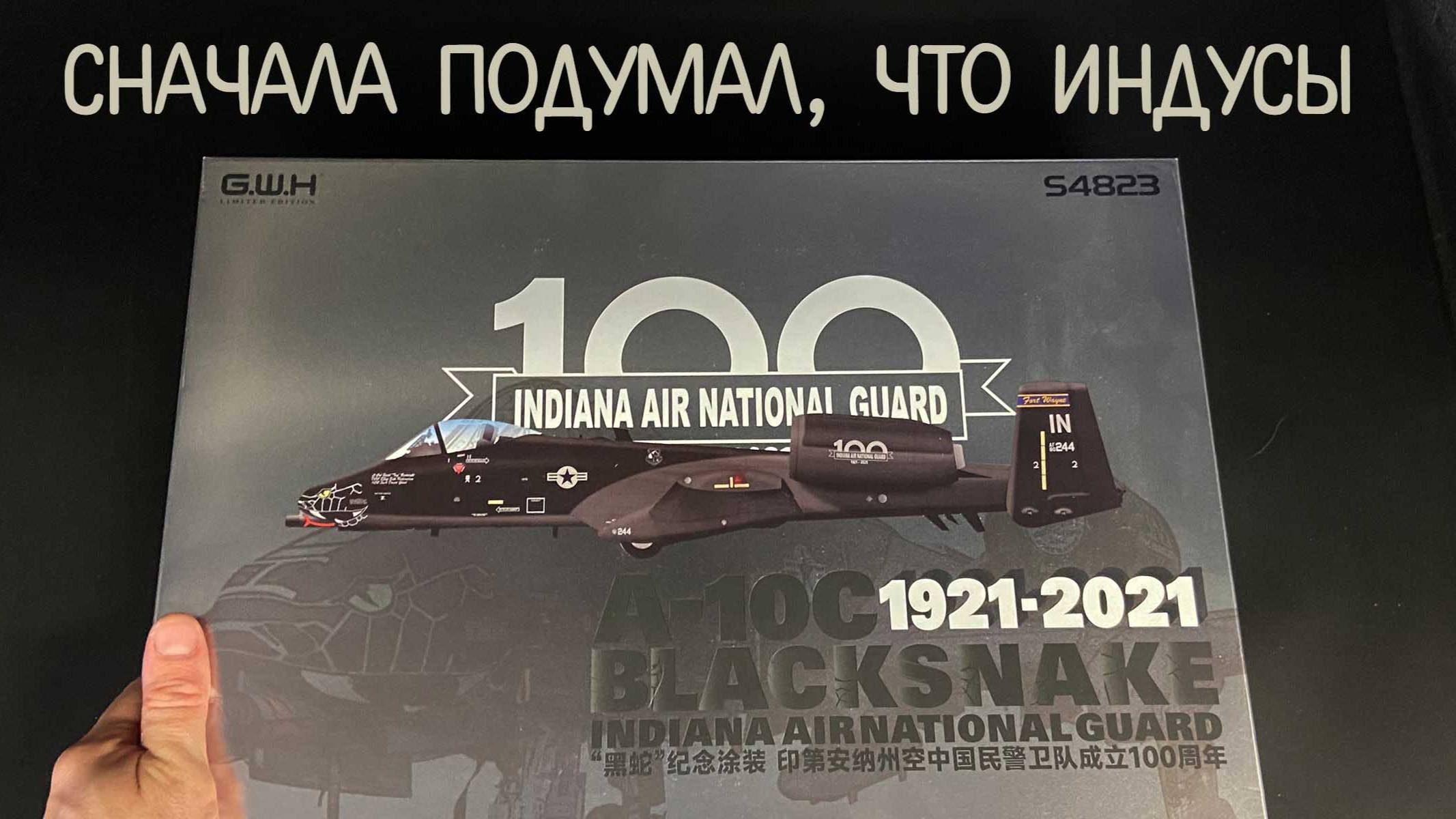 Сначала подумал, что индусы. Новинка от GWH в 48-ом. A-10C Thunderbolt II "Blacksnake". смотреть онлайн