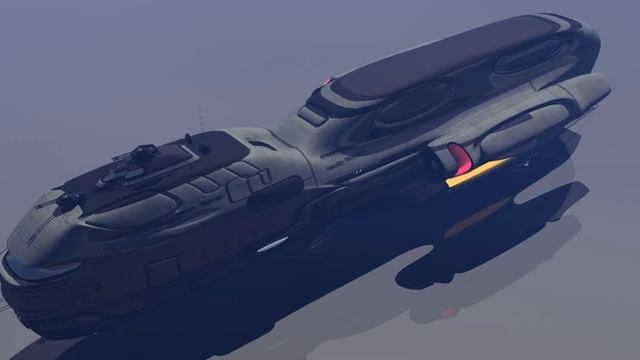 Federation Cargo Ship 3D model from CGTrader.com смотреть онлайн