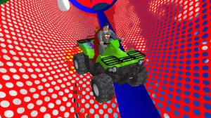 Мультфильм Супергерой Супермен Superman Гонки на квадроцикле