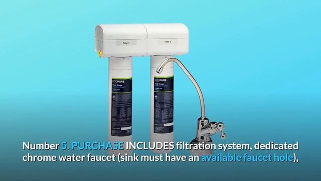 EcoPure ECOP20 Dual Stage Undersink Water Filtration System