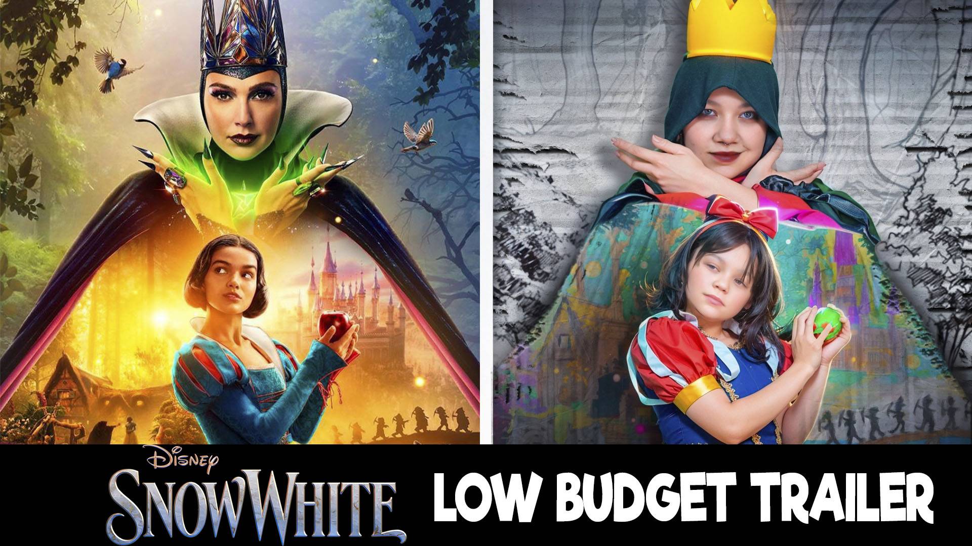 Zero BUDGET Snow White Disney 2025 - New Trailer. A Parody of Disney Princesses! смотреть онлайн