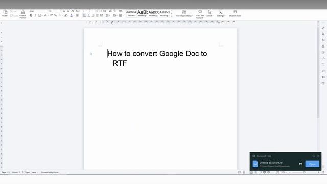 How to convert Google Doc to RTF смотреть онлайн