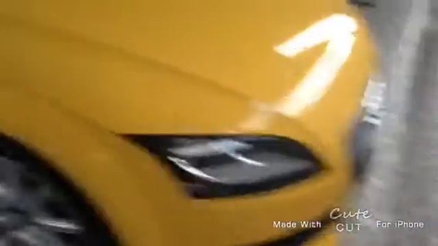 Yellow Audi TT Cabriolet