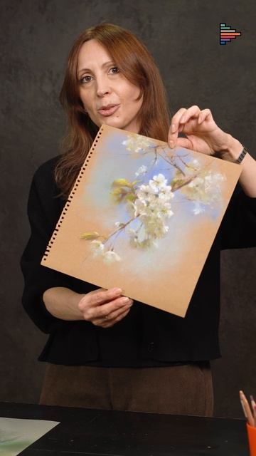 Весенние цветы сухой пастелью. Бесплатный урок рисования с Татьяной Каштальян. Анонс! смотреть онлайн