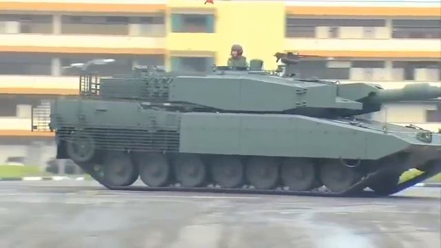 Singapore Army - Leopard 2SG Main Battle Tank Maneuverability Demonstration [480p] смотреть онлайн