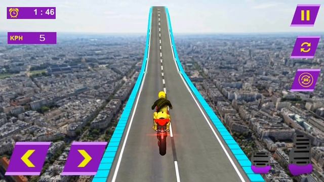 Impossible Super Fast Motocross Tricky Bike Stunts Game || Bike Stunts Games || Bike Games To Play смотреть онлайн