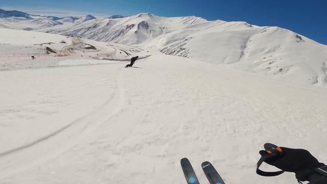 Мамисон - смотрим трассу и фрирайд: горнолыжный курорт, который только построили, но еще не открыли. смотреть онлайн