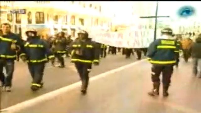 Reportaje de Gina Palau sobre Manifestación Bomberos de Madrid.wmv смотреть онлайн