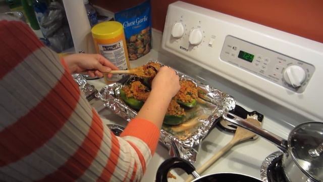 Quinoa-Stuffed Peppers (Day 2099 - 8/24/15)