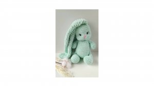Связать зайца крючком  из плюшевой пряжи  1 ЧАСТЬ.
Мастер класс.
