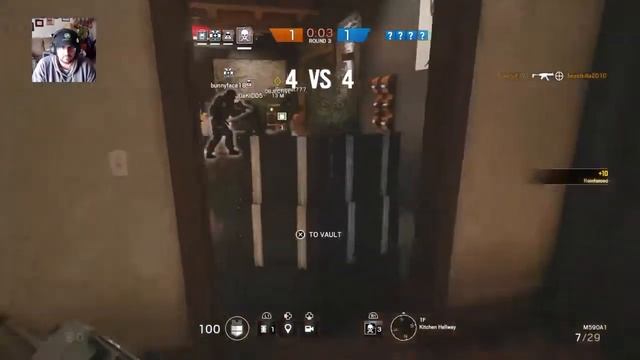 Rainbow Six Siege - Online Multiplayer Gameplay - Chalet Secure - The Backrage is real смотреть онлайн