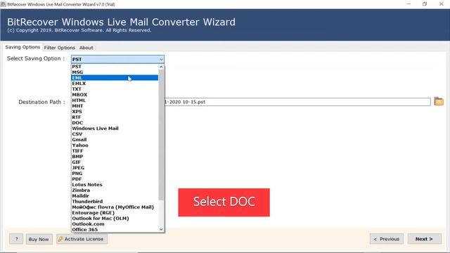Transfer Windows Live Mail to DOC for Microsoft Word with Attachments смотреть онлайн