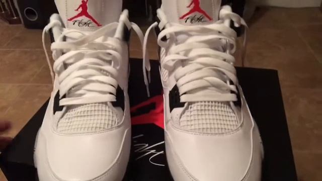 White cement 4's OG's Jordan's size 15 смотреть онлайн