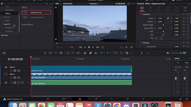 How to Add an Adjustment Layer in DaVinci Resolve - Tutorial смотреть онлайн