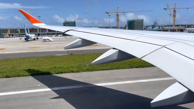 Взлет из Мальдив. Турбулентность над океаном A350 Аэрофлот смотреть онлайн