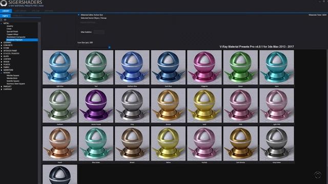 الفلتر العملاق V-Ray Material Presets Pro v4.1.6 for 3ds Max 2013 – 2017 التحميل بالوصف смотреть онлайн