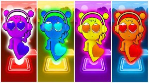 Спрунки Саймон, Черный, Лайм, Серый Coffin Dance Meme Cover Tiles Hop