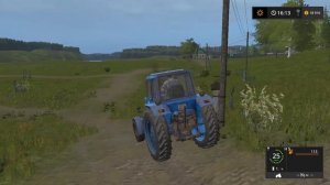 застрял на тракторе мтз 80 у farming simulator 17