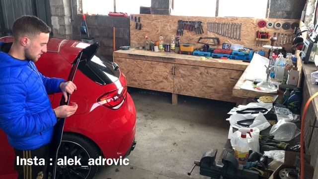 Je Pose Le Aileron / Becquet  Sur Ma Classe A Install Spoiler Amg Mercedes A177 ( AliExpress ) EP3