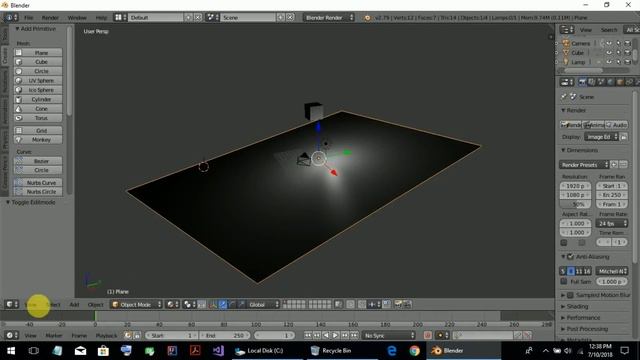 Blender Animation Tutorial for Beginners : How to animate Falling Cube смотреть онлайн