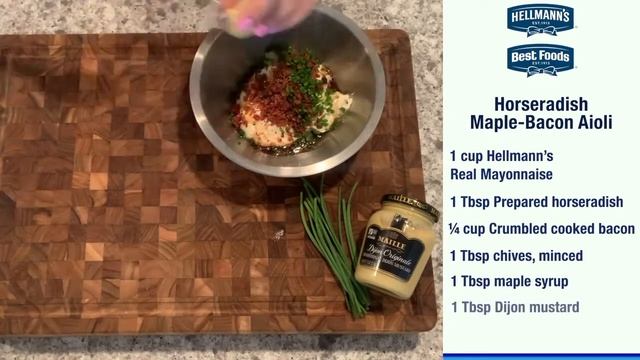 How to make Aioli with Horseradish, Maple and Bacon смотреть онлайн