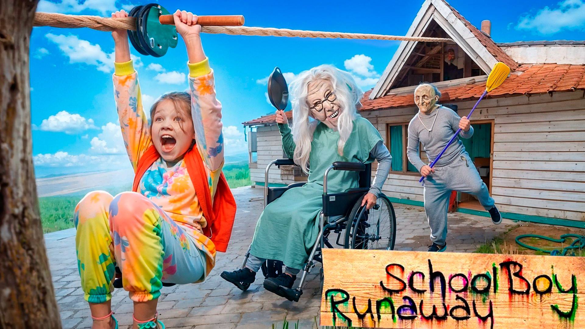 Schoolgirl Escaped Her Parents and Ended Up with Evil Granny and Grandpa! Schoolboy Runaway! смотреть онлайн
