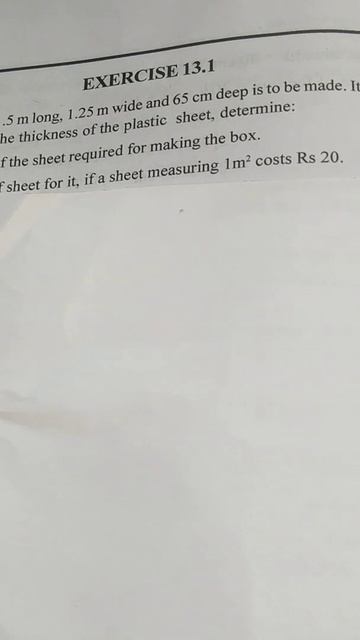 Surfaces Area and volumes Ex 1,2 and Ex 13.1 Q1(1) смотреть онлайн